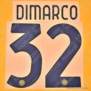2024-25 Inter Milan Third Name Set #32 DIMARCO (Repro)