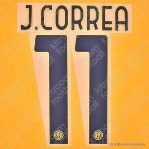 2024-25 Inter Milan Third Name Set #11 Joaquin CORREA (Repro)