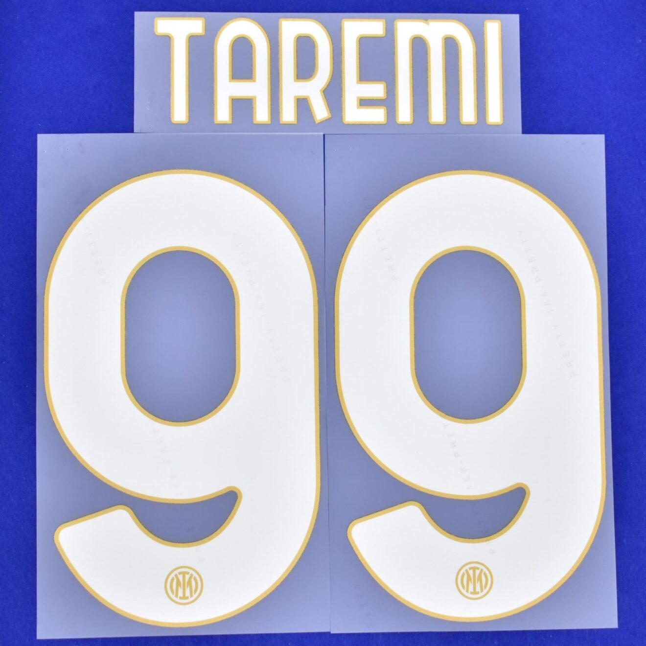 Inter Number 99 2024-25 Inter Milan Away Name Set #99 TAREMI (Repro) – Kitroom Football