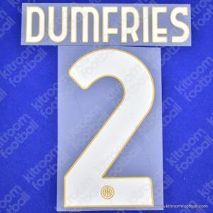 2024-25 Inter Milan Home Name Set #2 DUMFRIES (Repro)