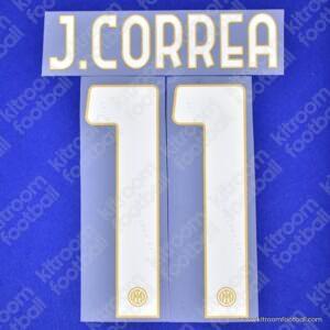 2024-25 Inter Milan Away Name Set #11 Joaquin CORREA (Repro)