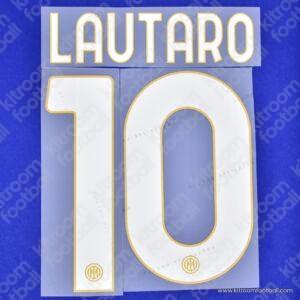 2024-25 Inter Milan Away Name Set #10 LAUTARO (Repro)