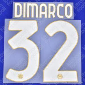 2024-25 Inter Milan Away Name Set #32 DIMARCO (Repro)