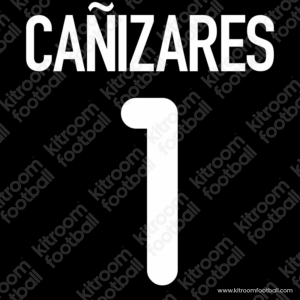 2000-02 Valencia CF Goalkeeper Name Set #1 CAÑIZARES (Repro)