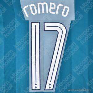 2024-25 Tottenham Cup Third Name Set #17 ROMERO (Repro)
