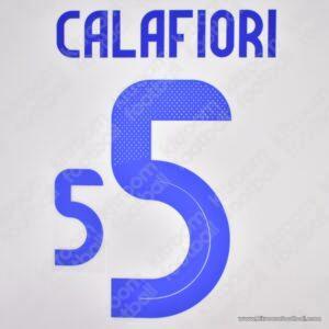 2024 Italy UEFA Euro Away Name Set #5 CALAFIORI (Repro) - Image 1
