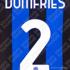2022-24 Inter Milan Home Name Set #2 DUMFRIES (Repro)