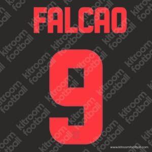 2012-13 Atletico Madrid Away Name Set #9 FALCAO (Repro)