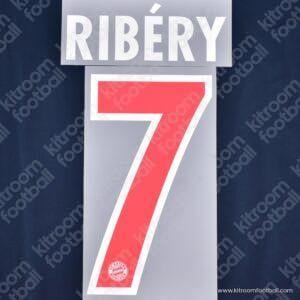 Official Reissue 2013-14 Bayern Munich Third Name Set #7 RIBÉRY (DekoGraphics)