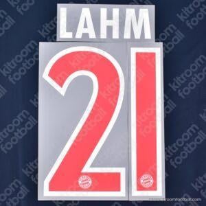 Official Reissue 2013-14 Bayern Munich Third Name Set #21 LAHM (DekoGraphics)