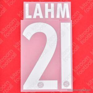 Official Reissue 2013-14 Bayern Munich Home Name Set #21 LAHM (DekoGraphics)
