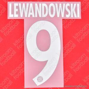 Official Reissue 2013-14 Bayern Munich Home Name Set #9 LEWANDOWSKI (DekoGraphics)