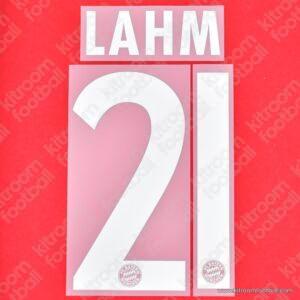 Official Reissue 2013-14 Bayern Munich Home Name Set #21 LAHM (DekoGraphics)