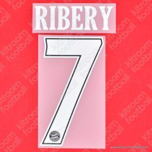 Official Reissue 2010-11 Bayern Munich Home Name Set #7 RIBERY (DekoGraphics)