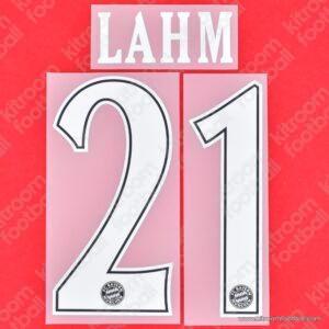 Official Reissue 2010-11 Bayern Munich Home Name Set #21 LAHM (DekoGraphics)
