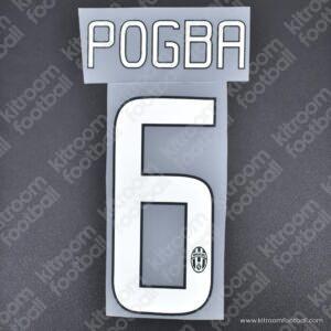 2014-15 Juventus Away & Third Name Set #6 POGBA (Repro) - Image 1
