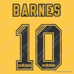 1994-95 Liverpool Third Name Set #10 BARNES (Repro)