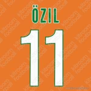 2009-10 Werder Bremen Third Name Set #11 ÖZIL (Repro)
