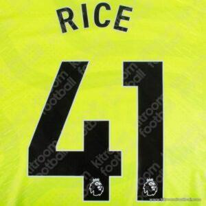 2023-26 Arsenal Away Name Set #41 RICE (Repro)
