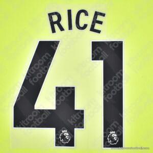 2023-26 Arsenal Away Name Set #41 RICE (Repro)