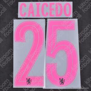 2024-25 Chelsea Cup Third Name Set #25 CAICEDO (Repro)