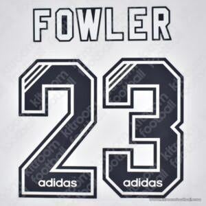 1994-95 Liverpool Away Name Set #23 FOWLER (Repro)