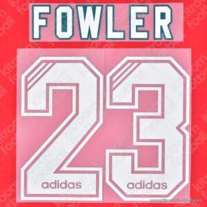 1994-95 Liverpool Home Name Set #23 FOWLER (Repro)