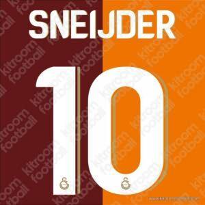 2014-16 Galatasaray Home Name Set #10 SNEIJDER (Repro)