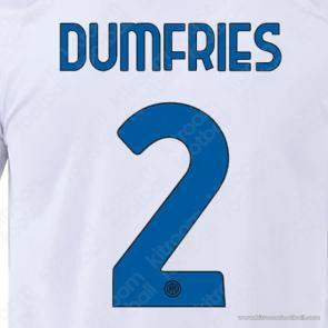 2024-25 Inter Milan Away Name Set #2 DUMFRIES (Repro)