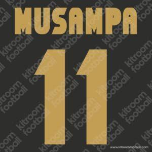 2001-03 Malaga CF Away Name Set #11 MUSAMPA (Repro)
