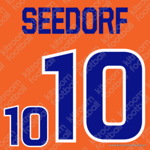 1996-97 Netherlands Home Name Set #10 SEEDORF (Repro)