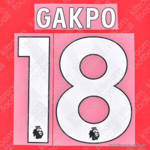 2023-26 Liverpool Home Name Set #18 GAKPO (Repro)
