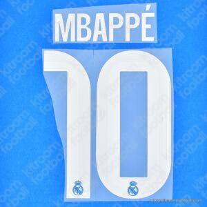 2025-26 Real Madrid Cup Third Name Set #10 MBAPPE (Repro)