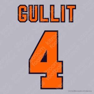 1995-96 Chelsea Away Name Set #4 GULLIT (Repro) - Image 1
