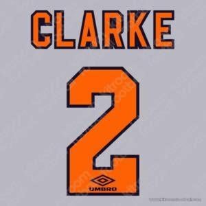 1994-95 Chelsea Away Name Set #2 CLARKE (Repro)