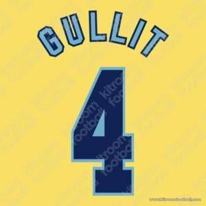 1996-97 Chelsea Cup Away Name Set #4 GULLIT (Repro)