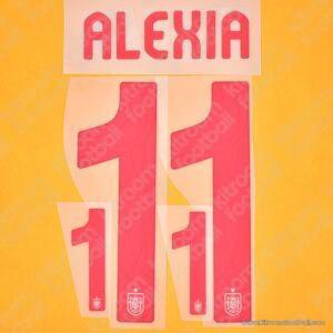 2024-25 Spain Away Name Set #11 ALEXIA (Repro)
