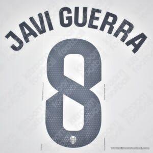 Original Player Issue 2023-26 Valencia CF Home Name Set #8 JAVI GUERRA (Sipesa)