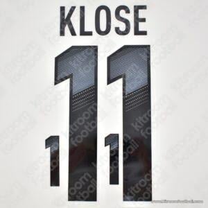 2012 Germany UEFA Euro Home Name Set #11 KLOSE (Repro)