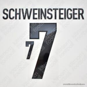 2012 Germany UEFA Euro Home Name Set #7 SCHWEINSTEIGER (Repro)