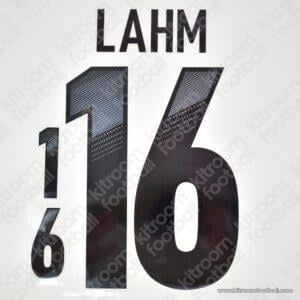 2012 Germany UEFA Euro Home Name Set #16 LAHM (Repro)