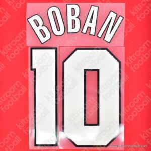 1998-00 AC Milan Home Name Set #10 BOBAN (Repro)
