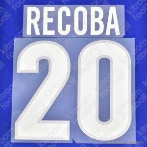 1998-00 Inter Milan Home Name Set #20 RECOBA (Repro)