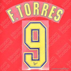 2004-05 Atletico Madrid Home Name Set #9 Ferando TORRES (Repro) v2