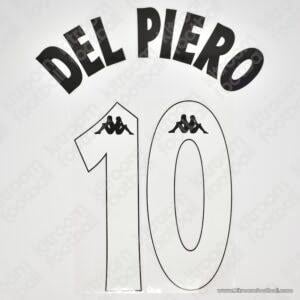 1997-98 Juventus Home Name Set #10 DEL PIERO (Repro)