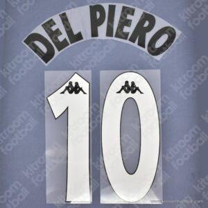 1997-98 Juventus Home Name Set #10 DEL PIERO (Repro)