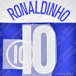 2004-06 Brazil Away Name Set #10 RONALDINHO (Repro)