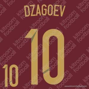 2014 Russia FIFA World Cup Home Name Set #10 DZAGOEV (Repro)