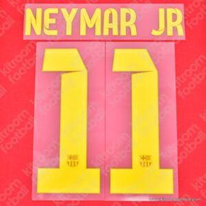 2013-14 Barcelona Home Name Set #11 NEYMAR JR v3 (Repro)