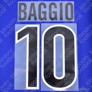 1998-99 Inter Milan Away Name Set #10 BAGGIO (Repro)